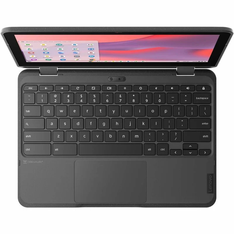 Lenovo Chromebook 500e Gen 4s 83L40001CF Chromebook 11.6 en 2 convertible 1" tactile - HD - Intel N-Series N100 - 8 Go - 64 Go de mémoire flash - Clavier français et anglais - Gris 83L40001CF