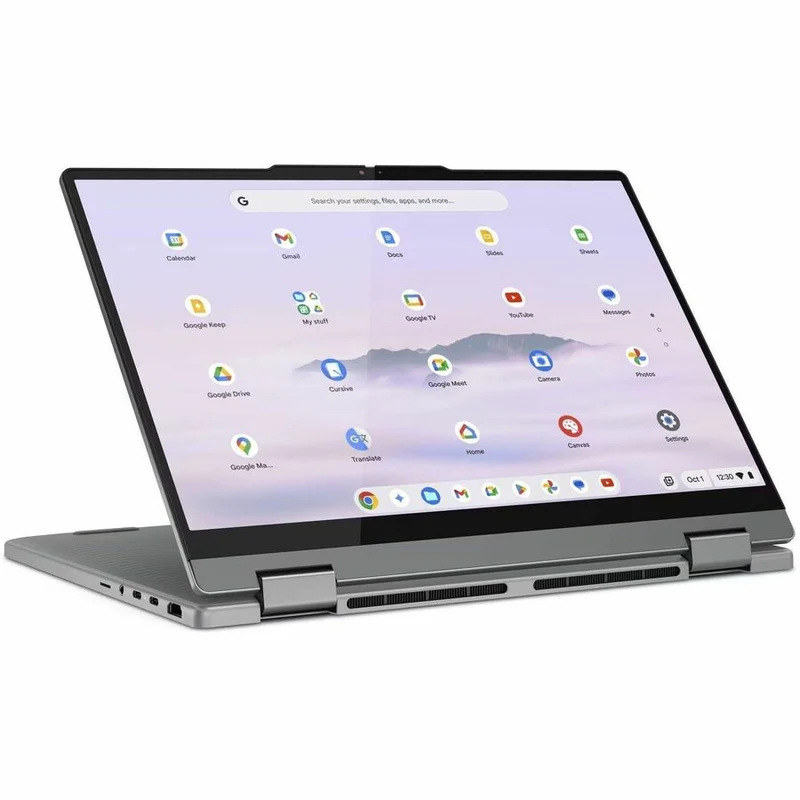Lenovo 14IRU10 83LL000FUS Chromebook 14 en 2 convertible 1" avec écran tactile - WUXGA - Intel Core 5 120U - 8 Go - 128 Go de mémoire flash - Clavier anglais - Gris Luna 83LL000FUS