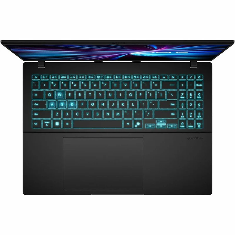 Ordinateur portable gaming Asus V16 V3607 V3607VJ-DS73-CB 16 pouces - WUXGA - Intel Core 7 240H - 16 Go - SSD 512 Go - Clavier anglais/français - Noir V3607VJ-DS73-CB