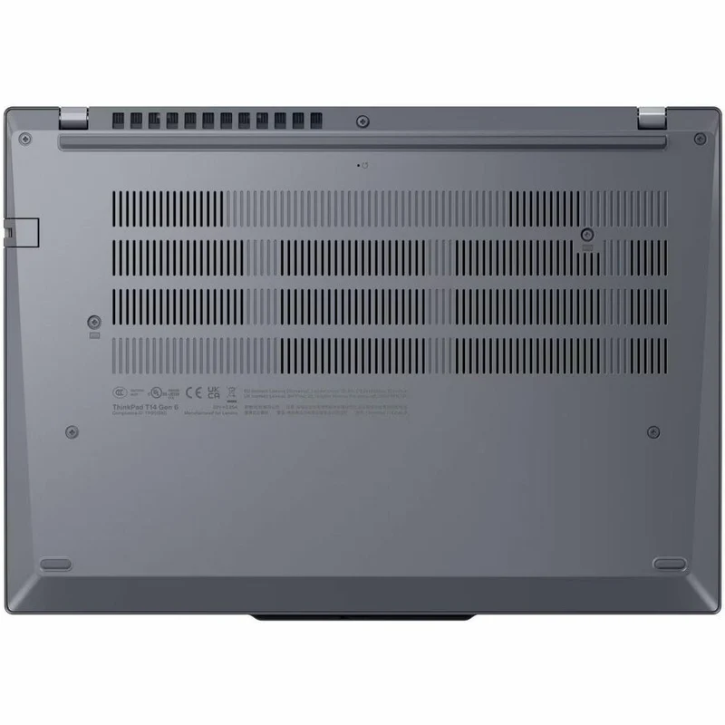 Ordinateur portable Lenovo ThinkPad T14 Gen 6 21QC0021US 14" - WUXGA - Intel Core Ultra 7 255U - 16 Go - SSD 512 Go - Clavier anglais - Gris 21QC0021US