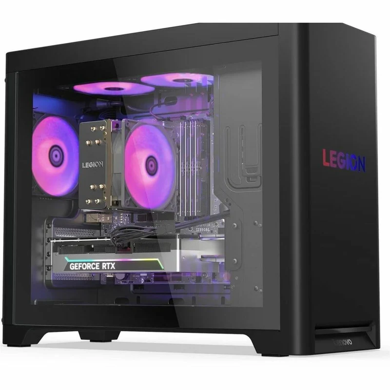 Ordinateur de bureau gaming Lenovo Legion T5 30AGB10 90YJ0015US - AMD Ryzen 7 7700X - 32 Go - SSD 1 To - Tour - Noir Eclipse 90YJ0015US