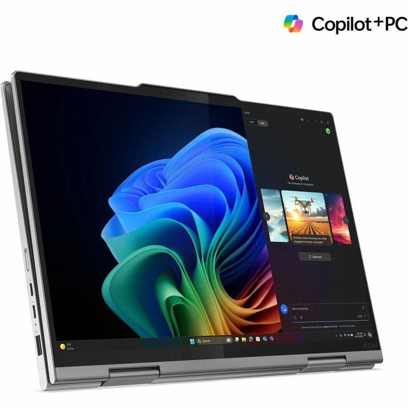 Ordinateur portable 1 en 10 convertible Lenovo ThinkPad X21 Gen 0036 (14NU2US) avec écran tactile 1 pouces Copilot+ - WUXGA - Intel Core Ultra 7 268V - Plateforme Intel Evo - 32 Go - SSD 512 Go - Clavier anglais - Gris 21NU0036US