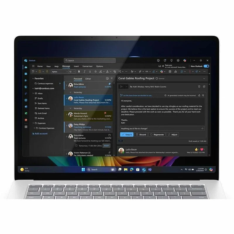 Microsoft Surface Laptop 7 15" Copilot+, écran tactile, ordinateur portable - Qualcomm Snapdragon X Elite - 16 Go - SSD 1 To - Clavier anglais - Platinum EP2-34679