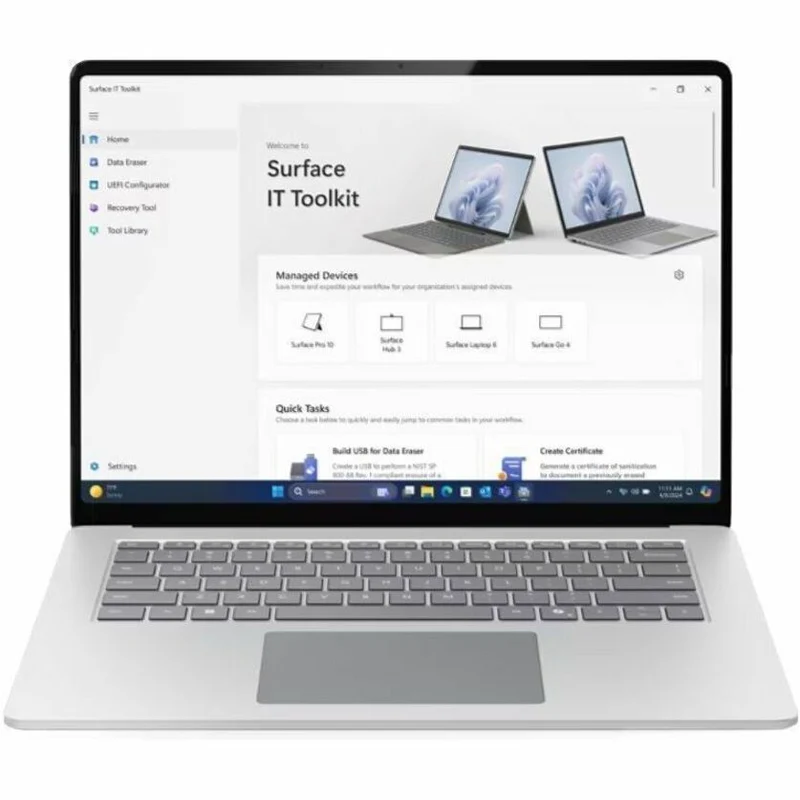 Microsoft Surface Laptop 7 15" Touchscreen Copilot+ PC Notebook - Intel Core Ultra 5 - 32 Go - SSD 256 Go - Clavier anglais - Platinum EP2-21355