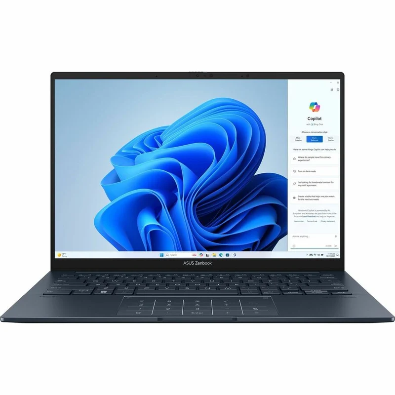Asus Zenbook 14 OLED UX3405 UX3405CA-DS51T-CA Ordinateur portable tactile 14" - WUXGA - Intel Core Ultra 5 225H - Plateforme Intel Evo - 16 Go - SSD 512 Go - Clavier anglais - Bleu Ponder UX3405CA-DS51T-CA