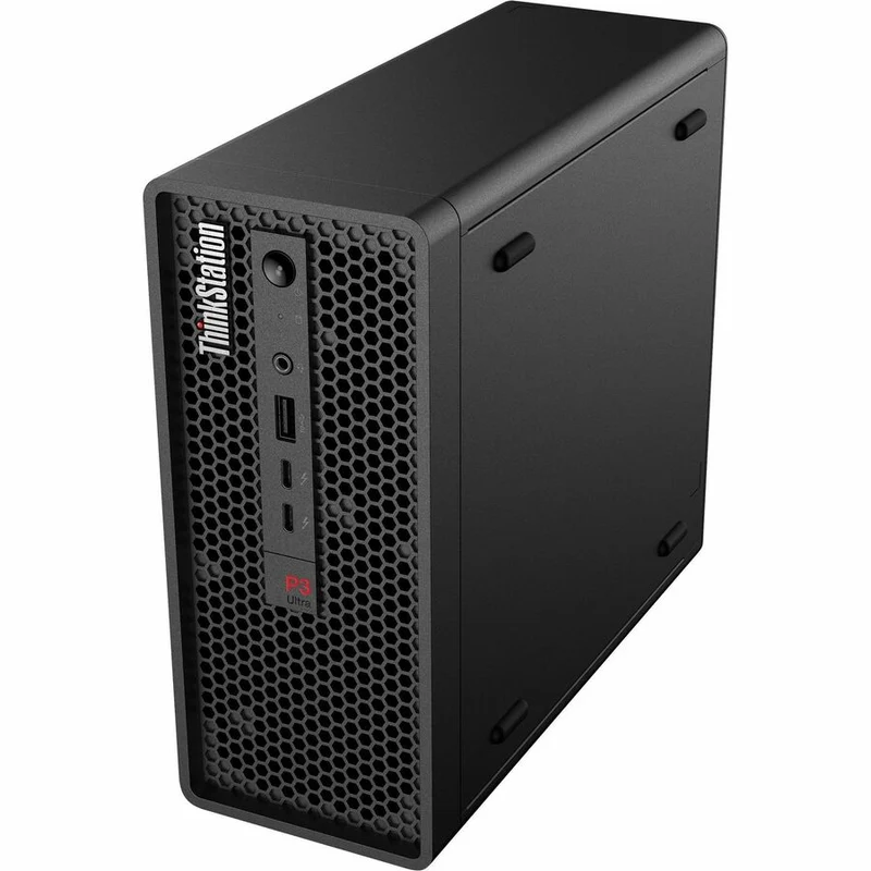Station de travail Lenovo ThinkStation P3 Ultra 30HA00ASUS - 1 x Intel Core i7 14e génération i7-14700 - Technologie vPro - 32 Go - SSD 1 To - Ultra compact - Noir 30HA00ASUS