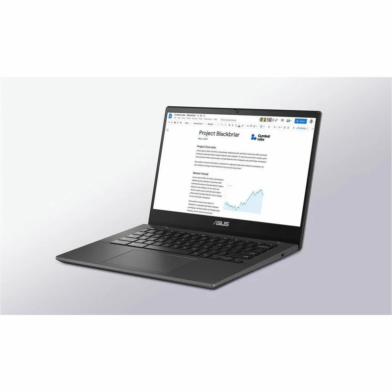 Chromebook Asus CM14 CM1402C CM1402CM2A-DS01-CB Chromebook 14" - Full HD - Octa-core (ARM Cortex A76 + Cortex A55) - 4 Go - Mémoire flash 64 Go - Clavier français et anglais - Gris Gravity CM1402CM2A-DS01-CB