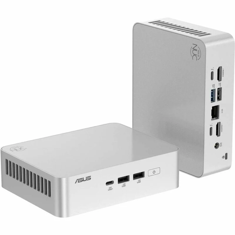 Ordinateur de bureau Asus NUC 15 Pro Plus RNUC15CRSU9089AU - Intel Core Ultra 9 285H - 32 Go - SSD 1 To - Mini PC - Argent RNUC15CRSU9089AU