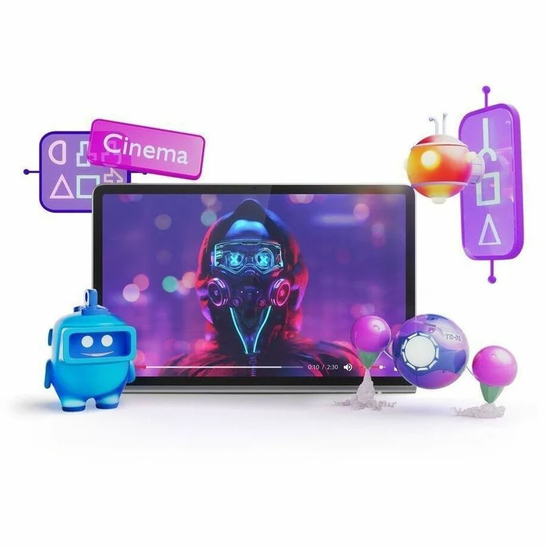 Tablette Lenovo Tab Plus TB351FU - 11.5" 2K - MediaTek Helio G99 (6 nm) Octa-core - 8 Go - 128 Go de stockage - Android 14 - Gris Luna ZADX0168CA