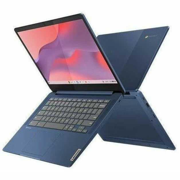 Chromebook Lenovo IdeaPad Slim 3 14M868 82XJ003LCF 14" - Full HD - Octa-core (MediaTek Cortex A76 + Cortex A55) - 4 Go - 128 Go de mémoire flash - Clavier français et anglais - Bleu abysse 82XJ003LCF