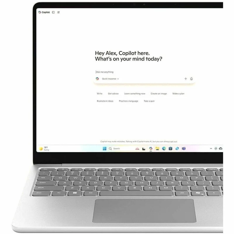 Ordinateur portable Microsoft Surface 13" à écran tactile Copilot+ - Qualcomm Snapdragon X Plus X1P-42-100 - 16 Go - SSD 512 Go - Platinum EP2-31735