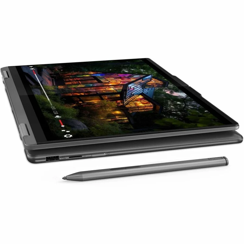 Lenovo Yoga 7 14IML9 83DJ000FCF Ordinateur portable 14 en 2 convertible 1 pouces à écran tactile - WUXGA - Intel Core Ultra 7 155U - 16 Go - SSD 512 Go - Clavier français et anglais - Gris orage 83DJ000FCF