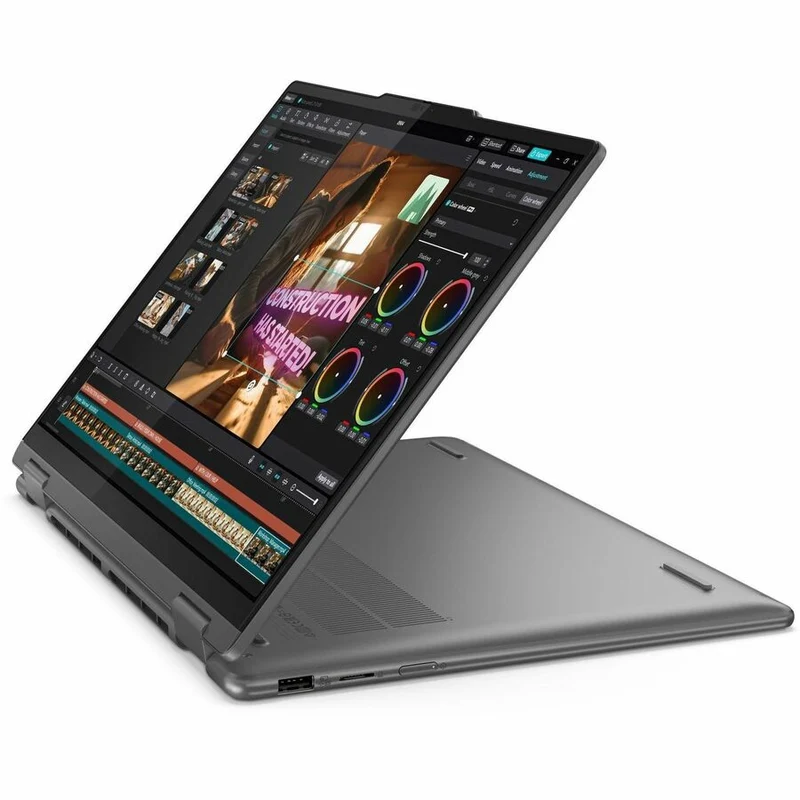 Lenovo Yoga 7 14IML9 83DJ000FCF Ordinateur portable 14 en 2 convertible 1 pouces à écran tactile - WUXGA - Intel Core Ultra 7 155U - 16 Go - SSD 512 Go - Clavier français et anglais - Gris orage 83DJ000FCF
