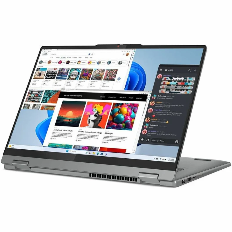 Lenovo IdeaPad 5 16IRU9 83DU000BCF Ordinateur portable convertible 16 en 2 tactile 1 pouces - WUXGA - Intel Core 7 150U - 16 Go - SSD 1 To - Clavier français et anglais - Gris Luna 83DU000BCF