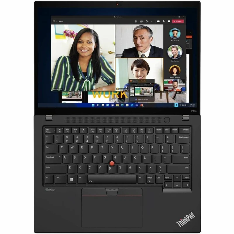 Station de travail mobile Lenovo ThinkPad P14s Gen 4 21HGS61E00 14" - 2.8K - Intel Core i7 13e génération i7-1360P - 32 Go - SSD 1 To - Clavier anglais (États-Unis) - Noir Villi 21HGS61E00