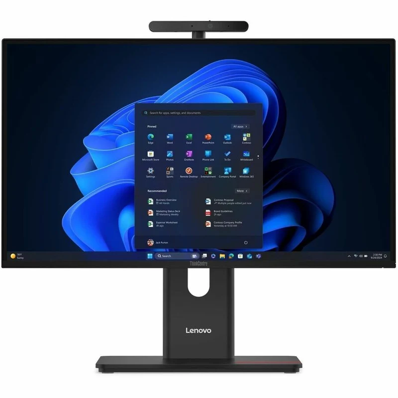 Ordinateur tout-en-un Lenovo ThinkCentre M90a Gen 6 13AT0006US - Intel Core Ultra 5 2e génération 225 - 16 Go - SSD 512 Go - Écran tactile Full HD 23.8" - Noir 13AT0006US