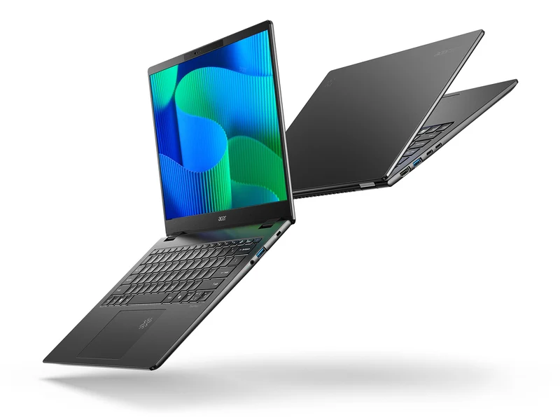 Ordinateur portable Acer TravelMate P6 14 AI P614-54T TMP614-54T-79DF 14" (écran tactile) - WUXGA - Intel Core Ultra 7 258V - 32 Go - SSD 1 To - Clavier anglais - Noir NX.BJKAA.001