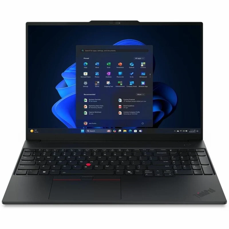 Ordinateur portable Lenovo ThinkPad E16 Gen 3 21TF001HCA 16 pouces - WUXGA - Intel Core 5 210H - 16 Go - SSD 256 Go - Clavier français canadien - Noir 21TF001HCA