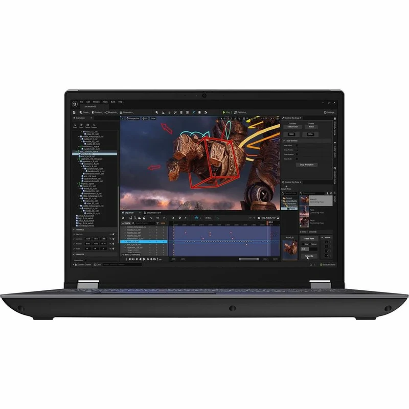 Station de travail mobile Lenovo ThinkPad P16 Gen 2 21FA0059CA 16" - WQXGA - Intel Core i7 14e génération i7-14700HX - 32 Go - SSD 1 To - Clavier français - Gris orage, noir villosités 21FA0059CA