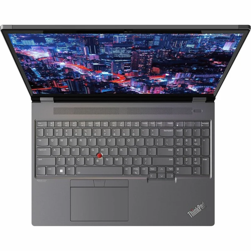Station de travail mobile Lenovo ThinkPad P16 Gen 2 21FA0059CA 16" - WQXGA - Intel Core i7 14e génération i7-14700HX - 32 Go - SSD 1 To - Clavier français - Gris orage, noir villosités 21FA0059CA