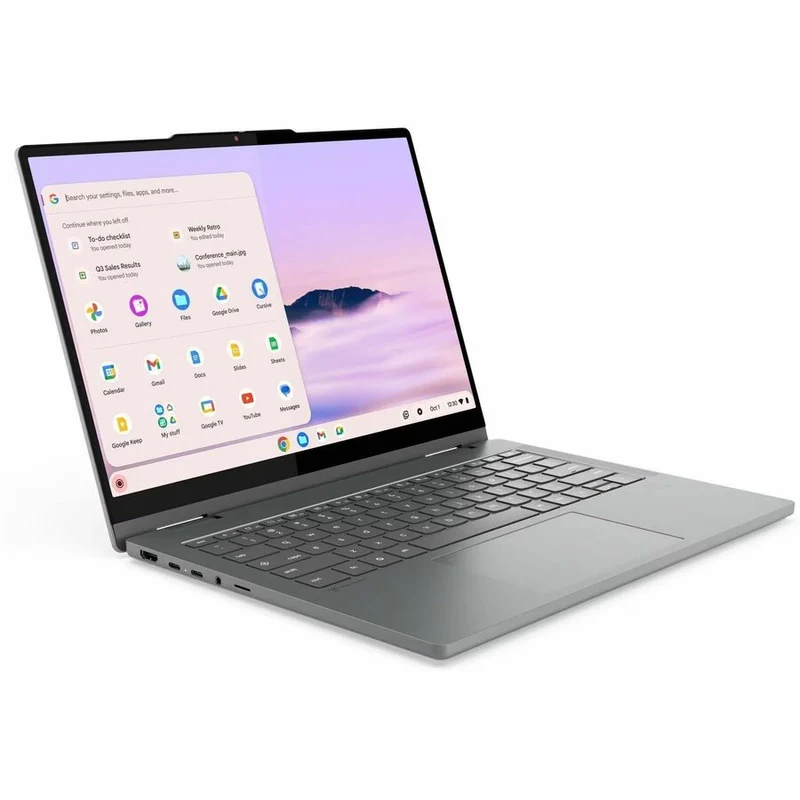 Lenovo 14IRU10 83LL000LUS Chromebook 14 en 2 convertible 1" avec écran tactile - WUXGA - Intel Core 5 120U - 8 Go - SSD 256 Go - Clavier anglais - Gris Luna 83LL000LUS