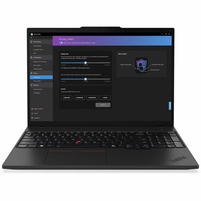 Ordinateur portable Lenovo ThinkPad T16 Gen 3 21MN00AHCA 16" avec écran tactile - WUXGA - Intel Core Ultra 7 155U - 16 Go - SSD 512 Go - Clavier français - Noir 21MN00AHCA