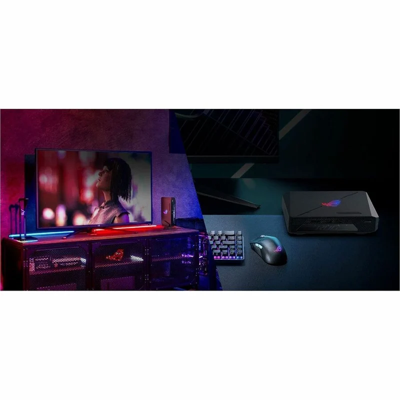 Ordinateur de bureau gaming Asus ROG NUC - Intel Core Ultra 7 155H - 16 Go - SSD 1 To - Mini PC - Noir RNUC14SRKU7169AUI