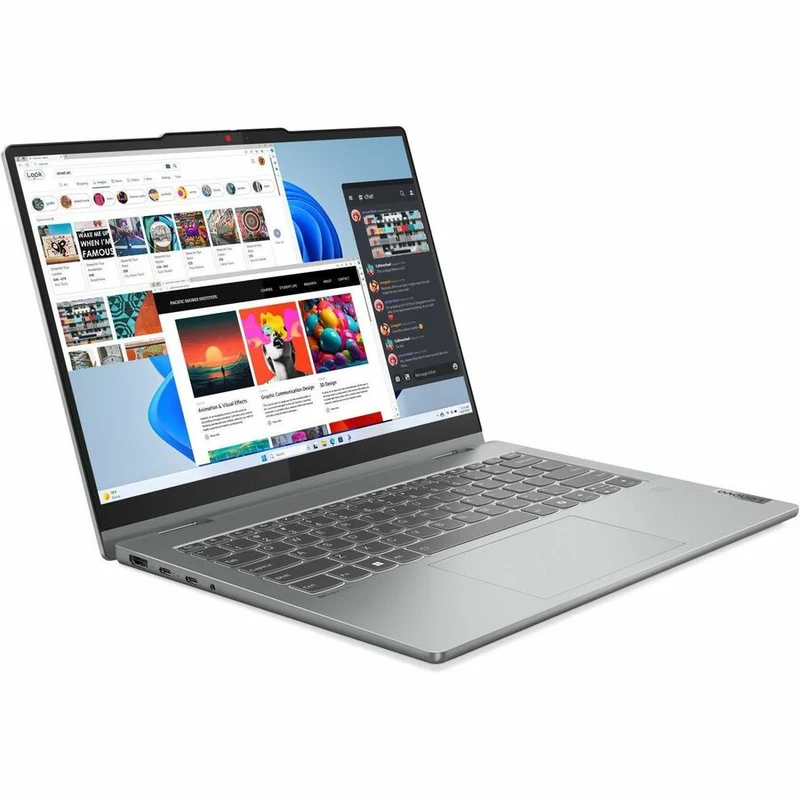 Lenovo IdeaPad 5 14IRU9 83DT0035CF Ordinateur portable 14 en 2 convertible 1 pouces à écran tactile - WUXGA - Intel Core 5 120U - 16 Go - SSD 512 Go - Clavier français et anglais - Gris Luna 83DT0035CF