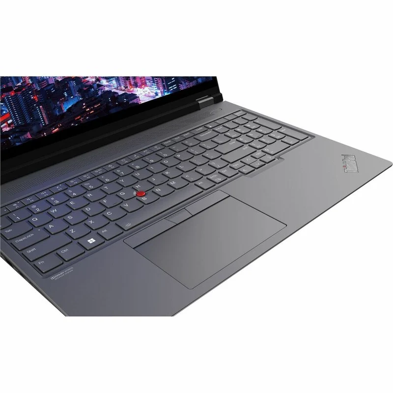 Station de travail mobile Lenovo ThinkPad P16 Gen 2 21FA005ACA 16" - WQXGA - Intel Core i7 14e génération i7-14700HX - 32 Go - SSD 1 To - Clavier français - Gris orage, noir villosités 21FA005ACA