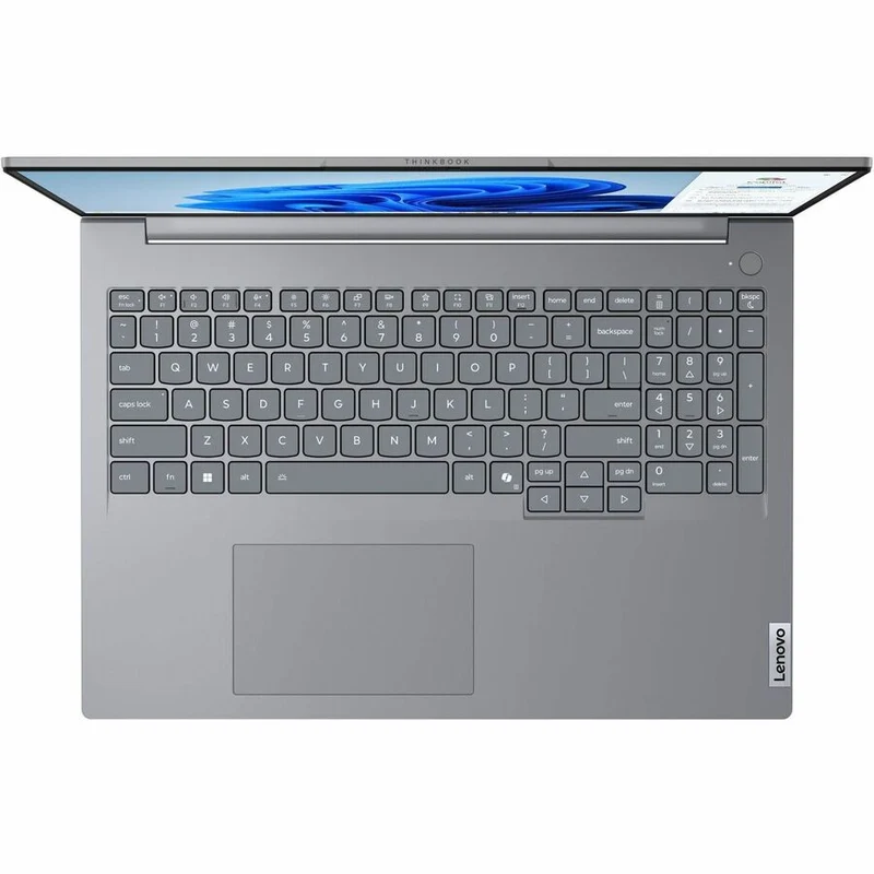 Ordinateur portable Lenovo ThinkBook 16 G8 IAL 21SK0094US, écran tactile 16 pouces, WUXGA, Intel Core Ultra 7 255H, 16 Go, SSD 512 Go, clavier anglais, gris arctique 21SK0094US