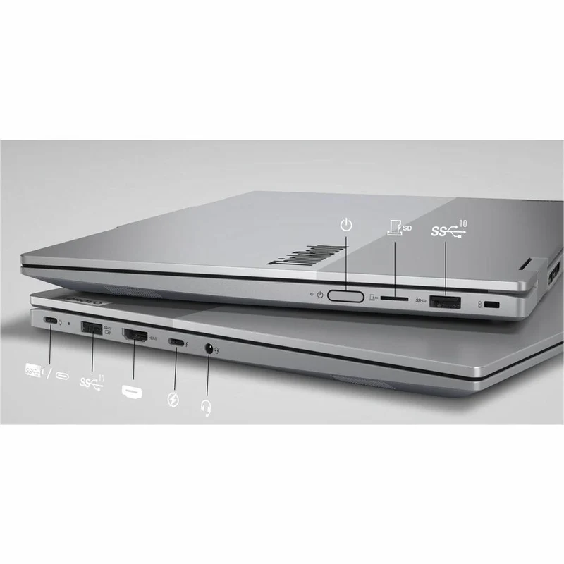 Lenovo ThinkBook 14 G5 IAU 21SQ0002US Ordinateur portable convertible 14 en 2 à écran tactile 1 pouces - WUXGA - Intel Core Ultra 7 255U - 16 Go - SSD 512 Go - Clavier anglais (États-Unis) - Gris Luna 21SQ0002US