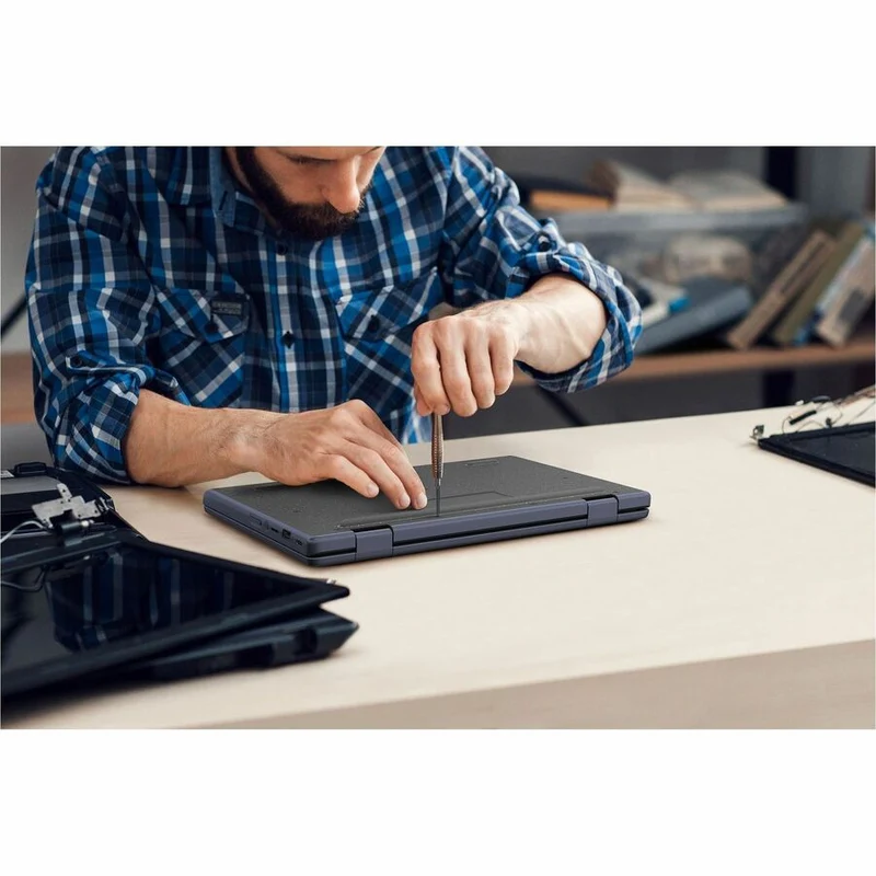 Chromebook Asus CR11 CR1104CGA-CN1864-CA Chromebook robuste 11.6" - HD - Intel N-Series N100 - 8 Go - 64 Go de mémoire flash - Gris minéral CR1104CGA-CN1864-CA