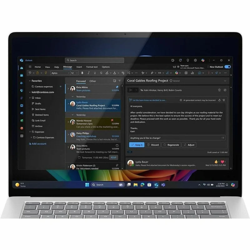 Microsoft Surface Laptop 7 15" Touchscreen Copilot+ PC Notebook - Qualcomm Snapdragon X Elite - 32 Go - SSD 512 Go - Clavier français et anglais - Platinum EP2-38186