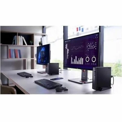 Ordinateur de bureau Lenovo ThinkCentre Neo 50q Gen 5 13B90031US - Intel Core 7 240H - 16 Go - SSD 512 Go - Mini - Noir 13B90031US