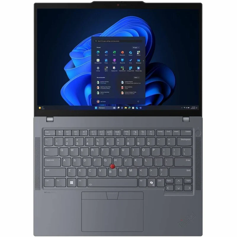 Ordinateur portable Lenovo ThinkPad T14 Gen 6 21QC001YUS 14" avec écran tactile - WUXGA - Intel Core Ultra 5 225U - 16 Go - SSD 512 Go - Clavier anglais - Gris 21QC001YUS