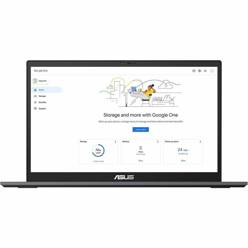 Asus Chromebook Plus CX34 CX3402CBA-BSI51T-CB Chromebook tactile 14 pouces - Full HD - Intel Core i5 12e génération i5-1235U - 16 Go - SSD 512 Go - Clavier anglais et français - Gris rocheux CX3402CBA-BSI51T-CB