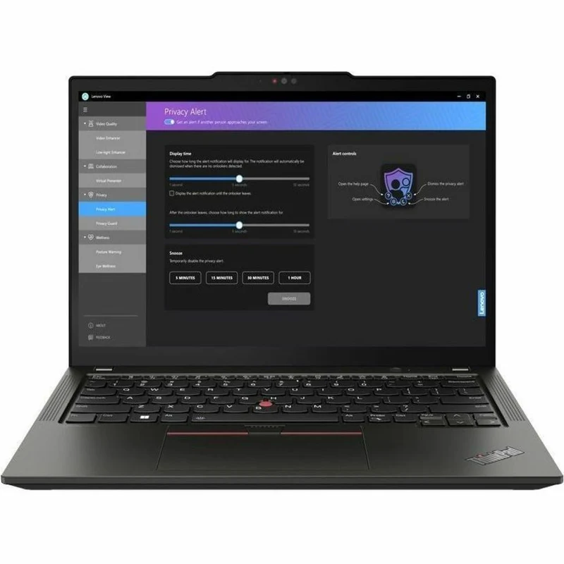 Ordinateur portable Lenovo ThinkPad X13 Gen 5 21LU004BUS 13.3" - WUXGA - Intel Core Ultra 7 155U - Plateforme Intel Evo - 32 Go - SSD 512 Go - Clavier anglais - Noir 21LU004BUS