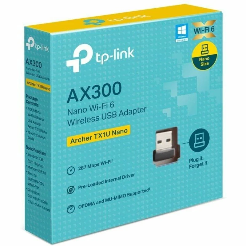 Adaptateur Wi-Fi TP-Link Archer TX1U Nano IEEE 802.11b/g/n/ax ARCHER TX1U NANO