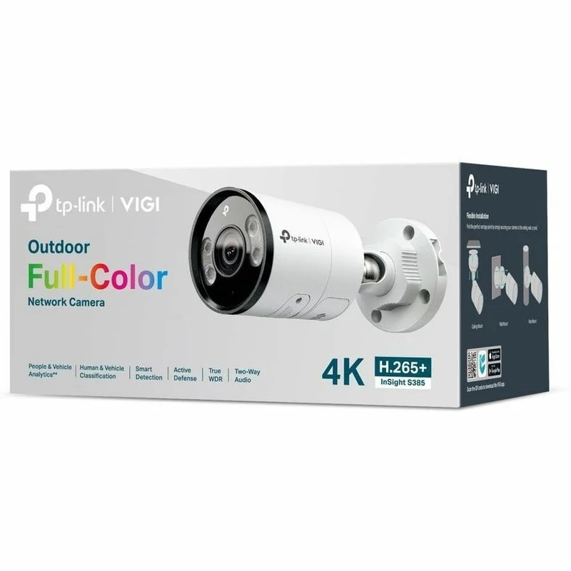 Caméra réseau extérieure TP-Link InSight S385 8 mégapixels 4K - Couleur - Bullet INSIGHT S385 (2.8 mm)