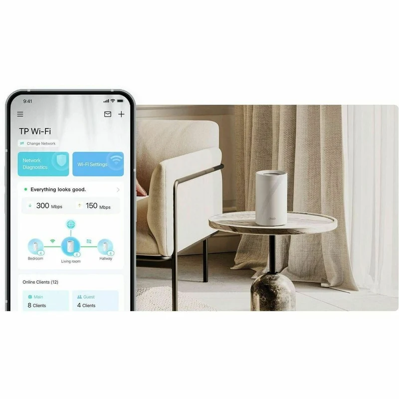 Routeur sans fil Ethernet TP-Link Deco BE65 Pro Wi-Fi 7 IEEE 802.11 a/b/g/n/ac/ax/be (pack de 65)