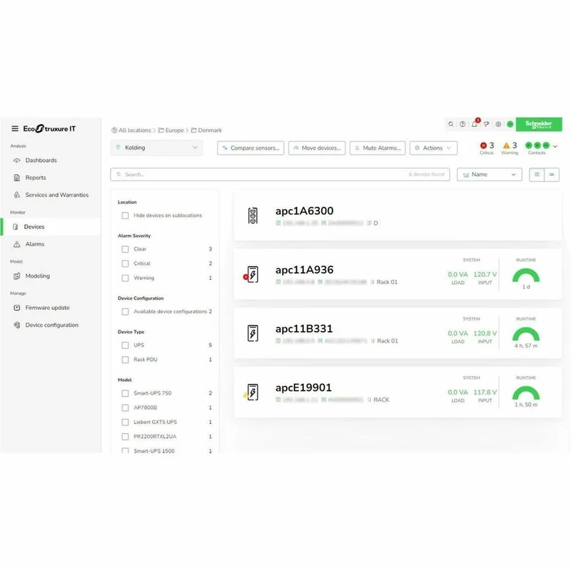 Abonnement, Expert informatique Ecostruxure, 5 ans, Digital, Surveillance et gestion à distance des centres de données. SWITE5YR-DIGI