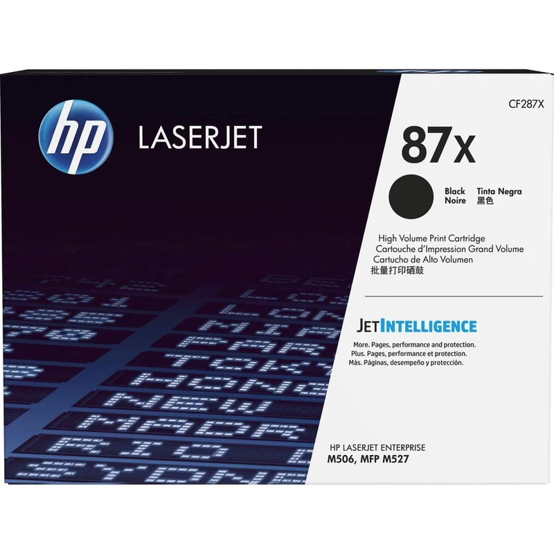 Cartouche de toner laser HP 87X (CF287X) d'origine à haut rendement - Paquet unique - Noir - 1 de chaque CF287X