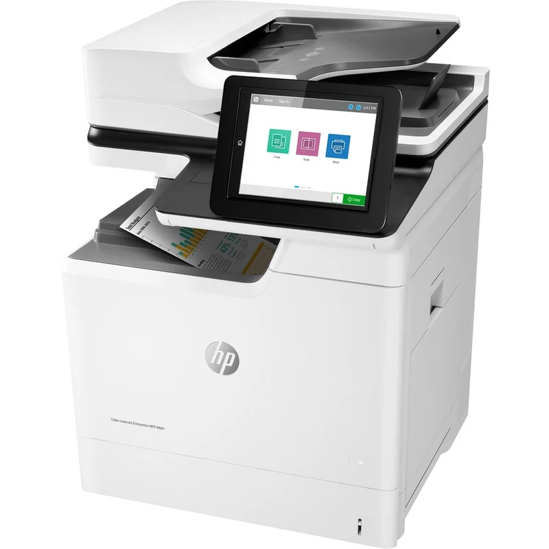 Imprimante multifonction laser HP LaserJet M681 M681dh - Copieur/scanner couleur - 50 ppm en monochrome/50 ppm en couleur - Impression 1200 x 1200 - Impression recto verso automatique - 100000 650 pages par mois - 600 feuilles - Entrée - Scanner couleur - 8 numérisations optiques - Gigabit Ethernet J10AXNUMXA#BGJ