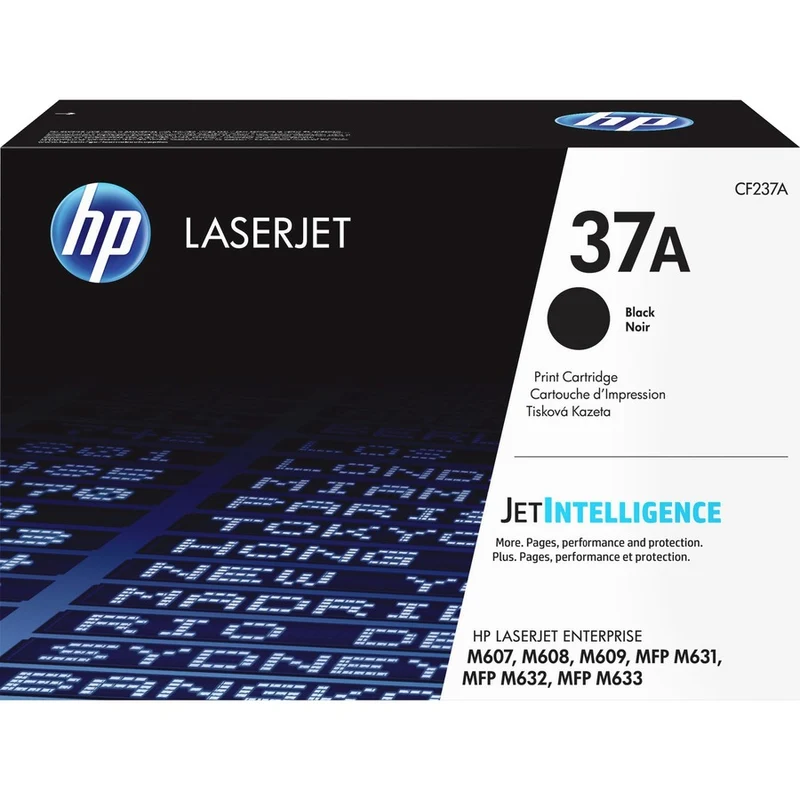 Cartouche de toner laser d'origine HP 37A (CF237A) - Noir - 1 de chaque CF237A