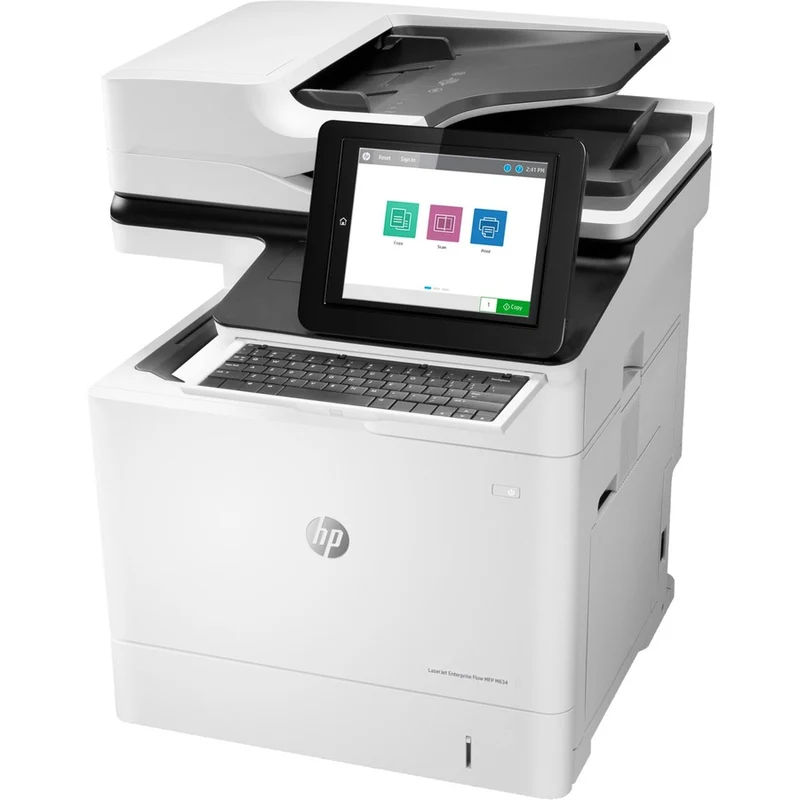 Imprimante multifonction laser HP LaserJet M634h - Monochrome - Copieur/Scanner - Impression monochrome 52 ppm - Impression 1200 x 1200 - Impression recto verso automatique - 300000 650 pages par mois - 600 feuilles - Entrée - Scanner couleur - 7 Numérisation optique - Gigabit Ethernet 95PSXNUMXA#BGJ