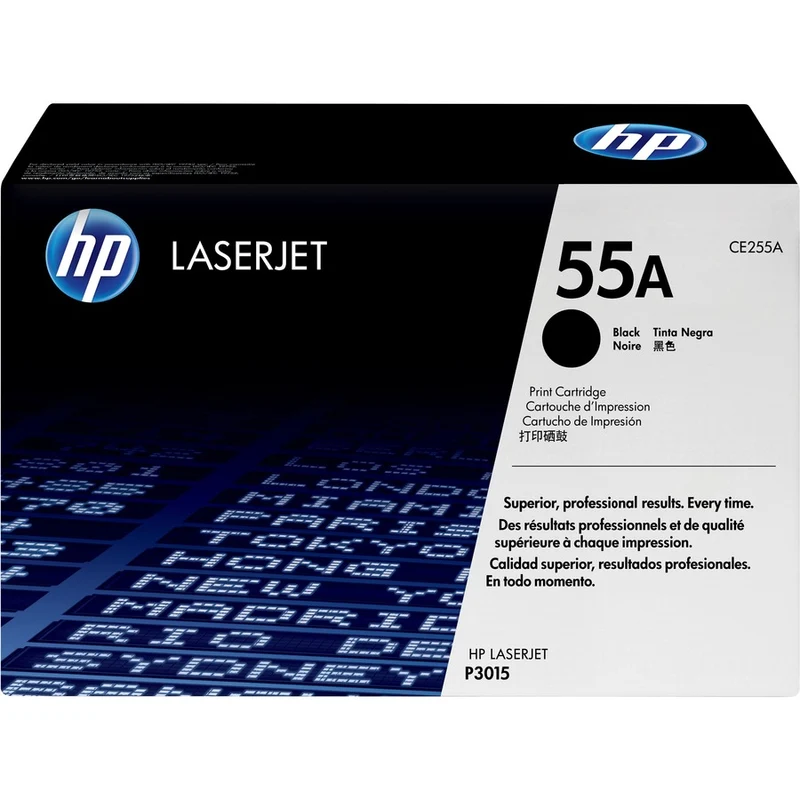 Cartouche de toner laser d'origine HP 55A - Noir - 1 paquet CE255A