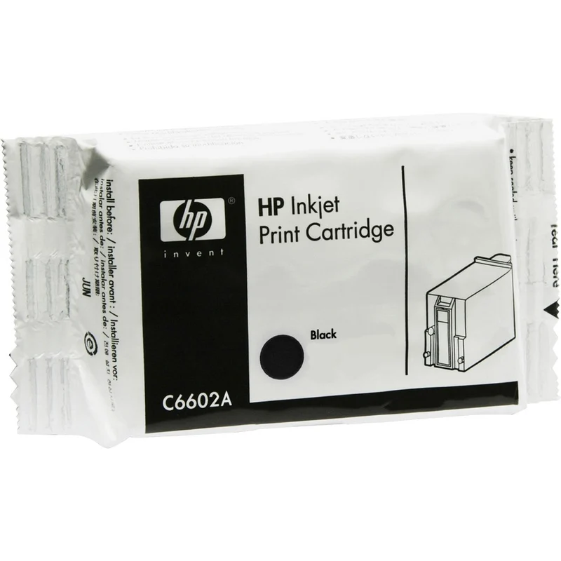 Cartouche d'encre à jet d'encre à haut rendement d'origine HP (C6602A) - Noir - 1 unité C6602A