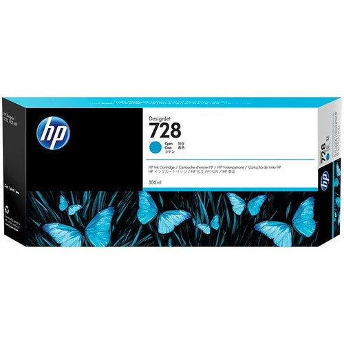 Cartouche d'encre jet d'encre HP 728 d'origine à très haut rendement - Pack cyan F9K17A