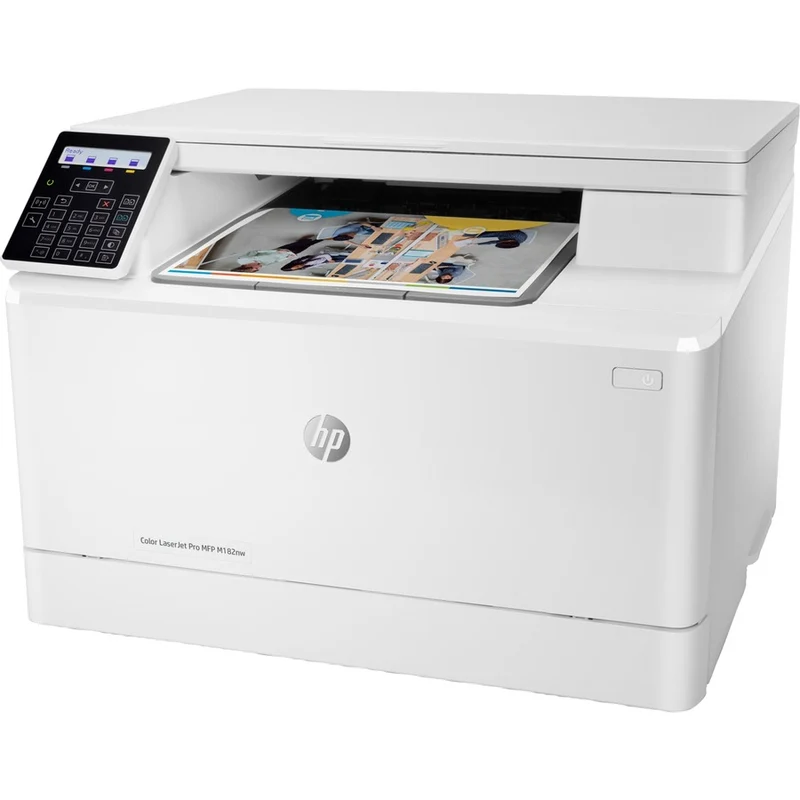 Imprimante multifonction laser couleur HP LaserJet Pro M182nw - Copieur/scanner - 17 ppm en monochrome/17 ppm en couleur - Impression 600 x 600 ppp - Impression recto verso manuelle - 30000 150 pages - 1200 feuilles - Entrée 7 55 ppp - Numérisation optique - LAN sans fil - HP ePrint - Mopria XNUMXKWXNUMXA#BGJ