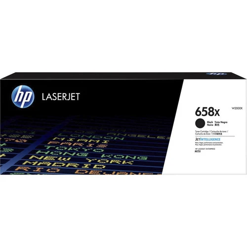 Cartouche de toner laser HP 658X (W2000X) d'origine à haut rendement - Noir - 1 de chaque W2000X